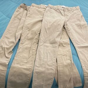 Lot of Khaki Uniform pants, size 12
